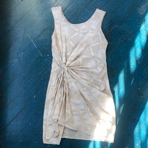 Laugh Cry Repeat knotted mini dress